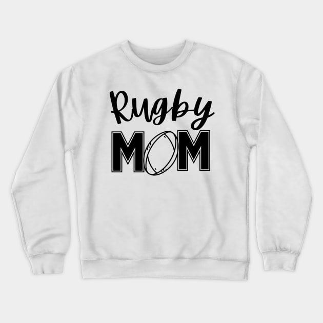 Rugby Mom Fun Crewneck Sweatshirt by Lottz_Design 